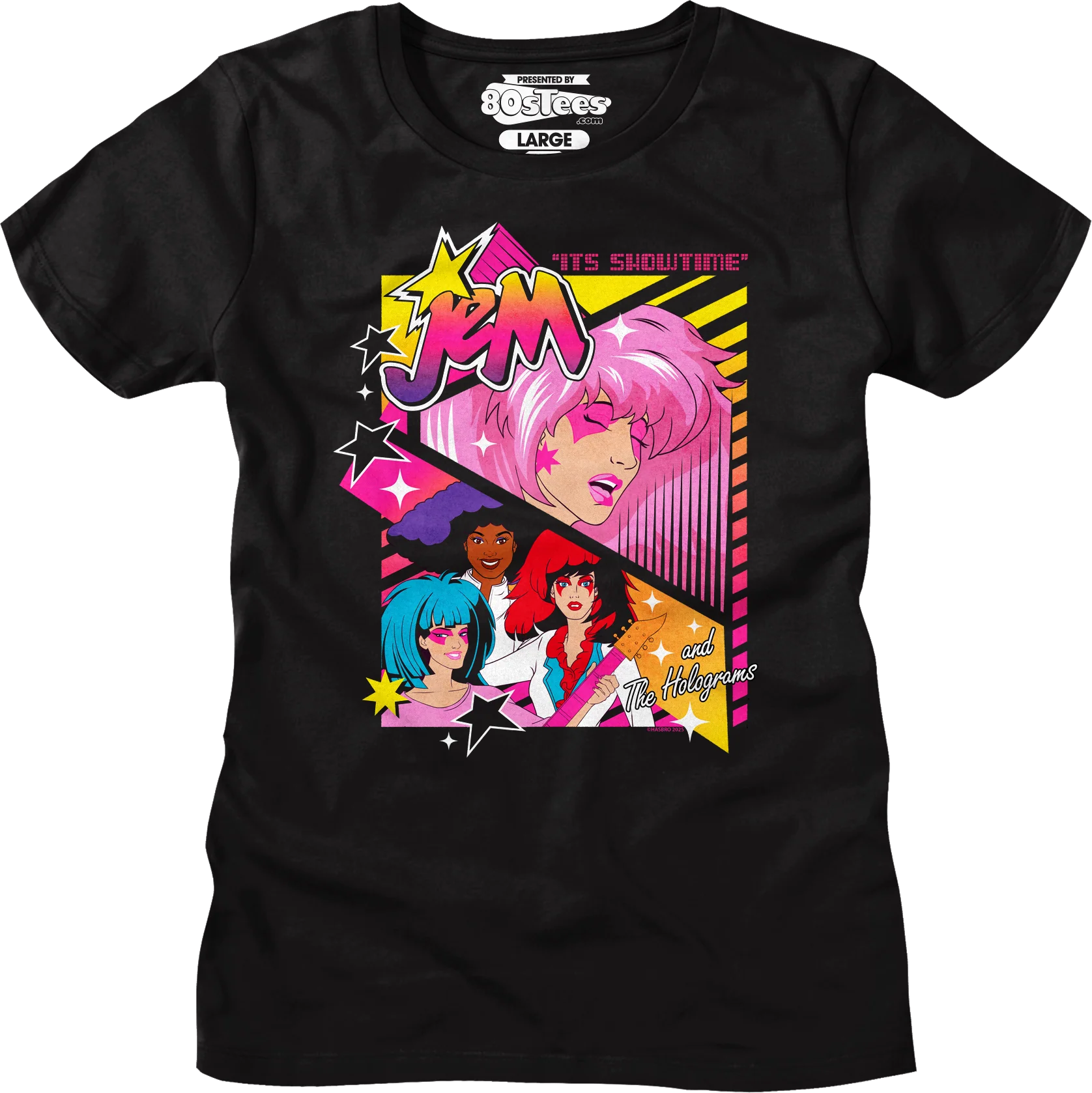Womens It's Showtime Collage Jem And The Holograms Shirt