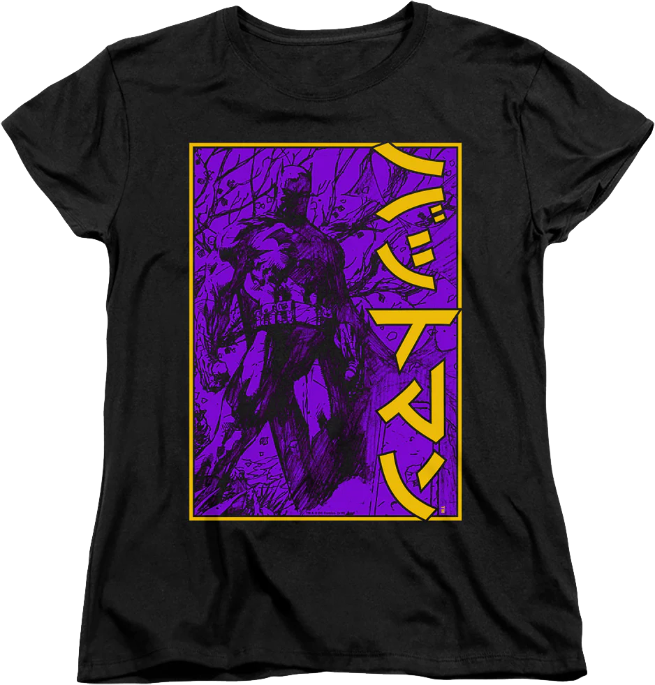 Womens Japanese Batman Shirt