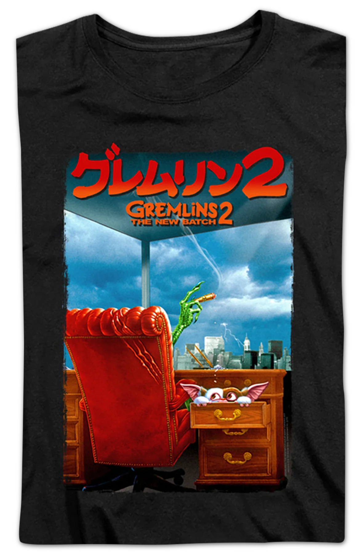 Womens Japanese Poster Gremlins 2 The New Batch Shirt - Image 2