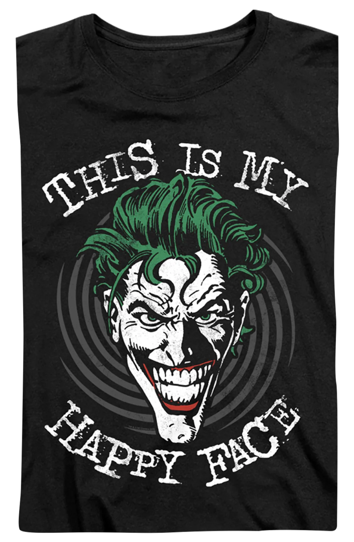 Womens Joker This Is My Happy Face DC Comics Shirt - Image 2