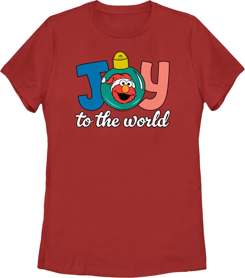 Womens Joy To The World Sesame Street Shirt