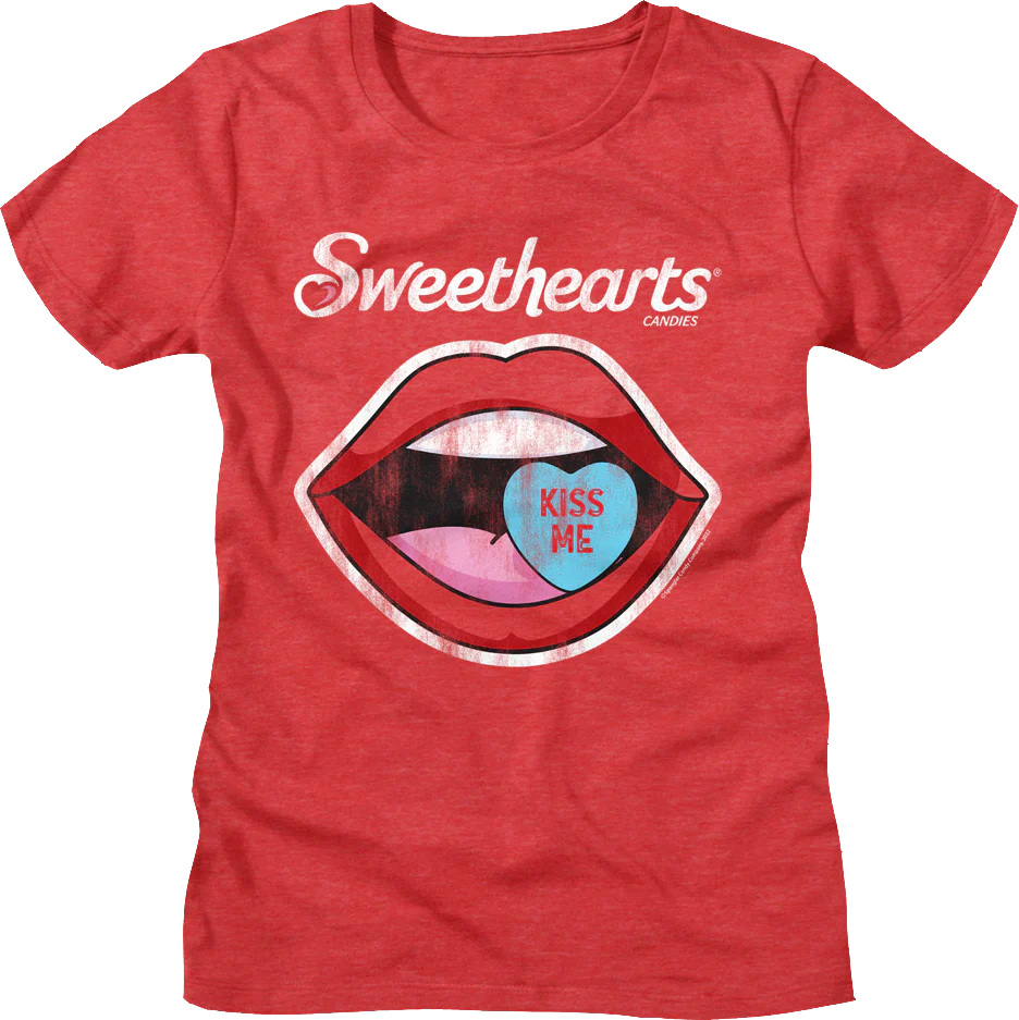 Womens Kiss Me Sweethearts Shirt