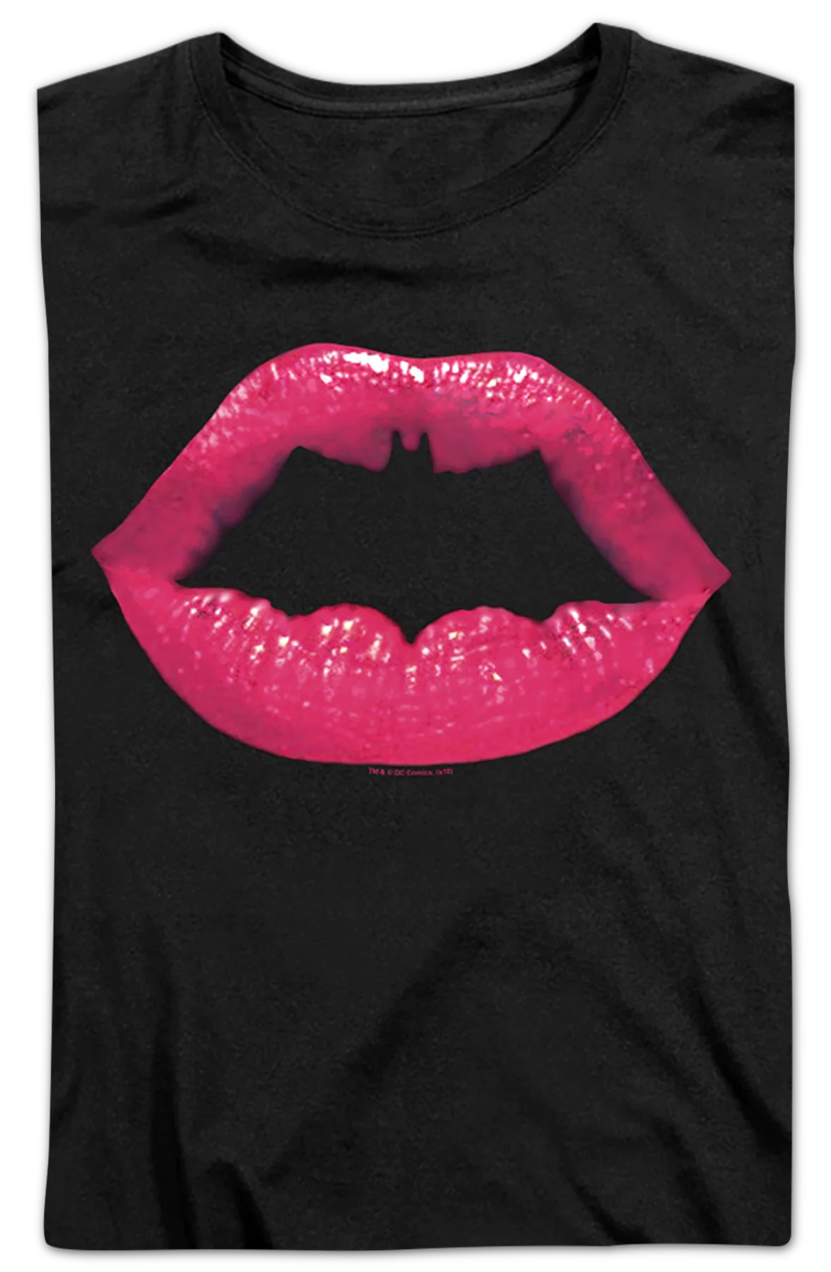Womens Kiss Symbol Batman Shirt - Image 2