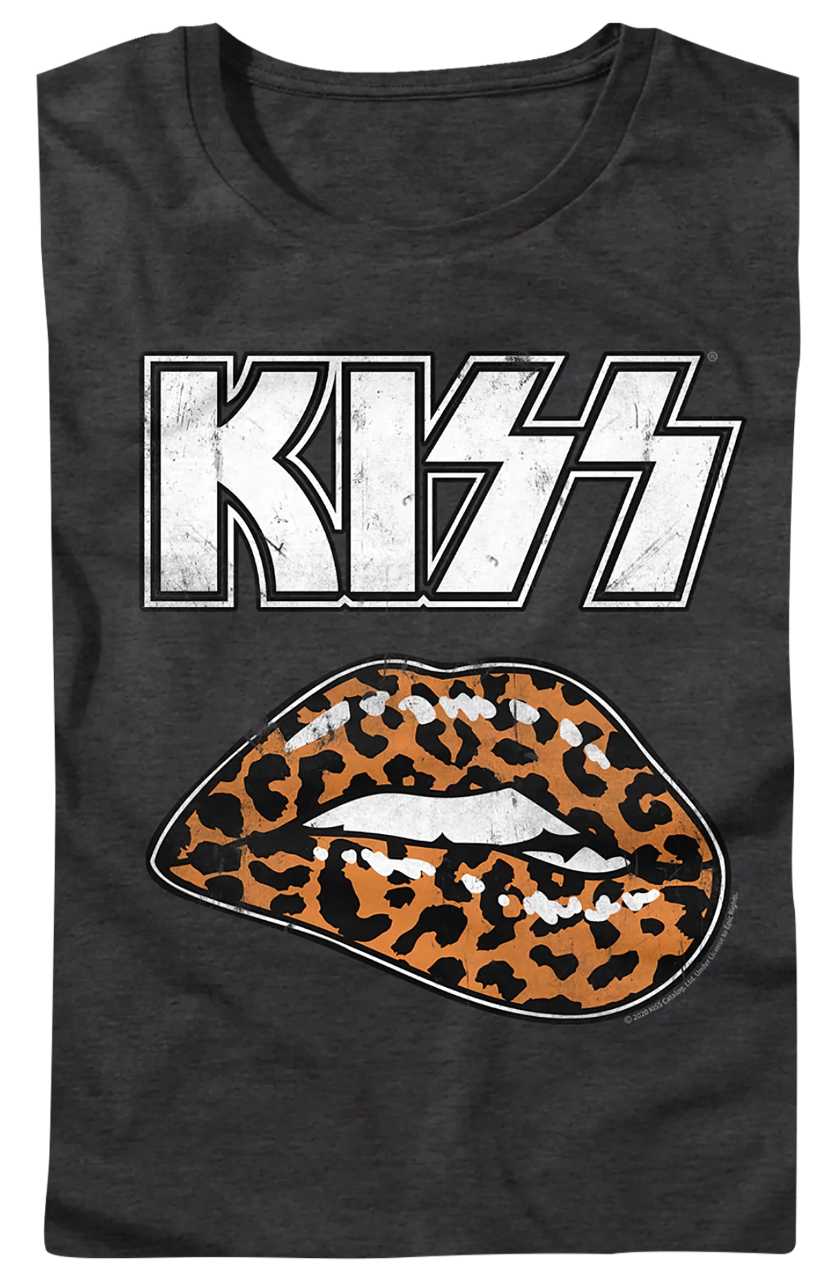 Womens Leopard Lips KISS Shirt - Image 2