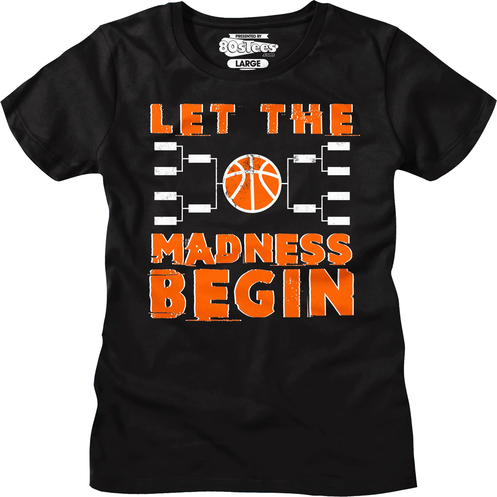Womens Let The Madness Begin March Madness Shirt - Image 4
