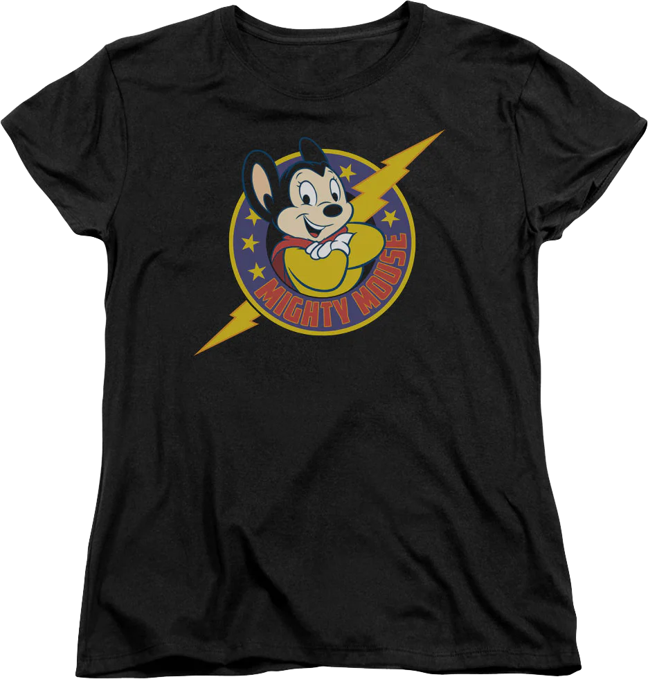 Womens Lightning Bolt Mighty Mouse Shirt