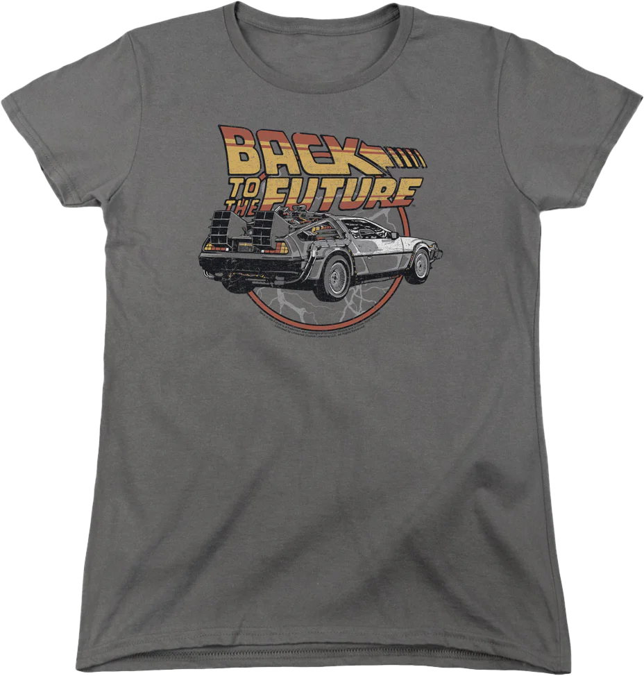 Womens Lightning Bolts Back To The Future Shirt