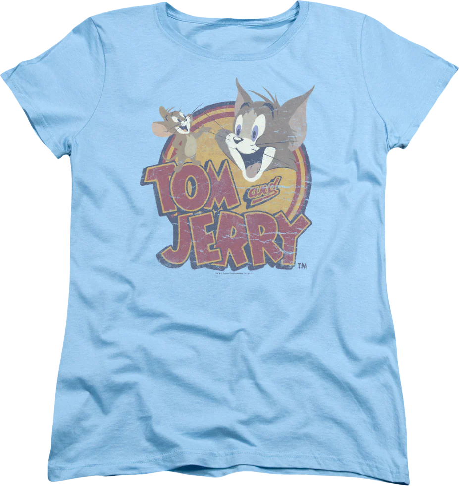 Womens Logo Tom and Jerry Shirt
