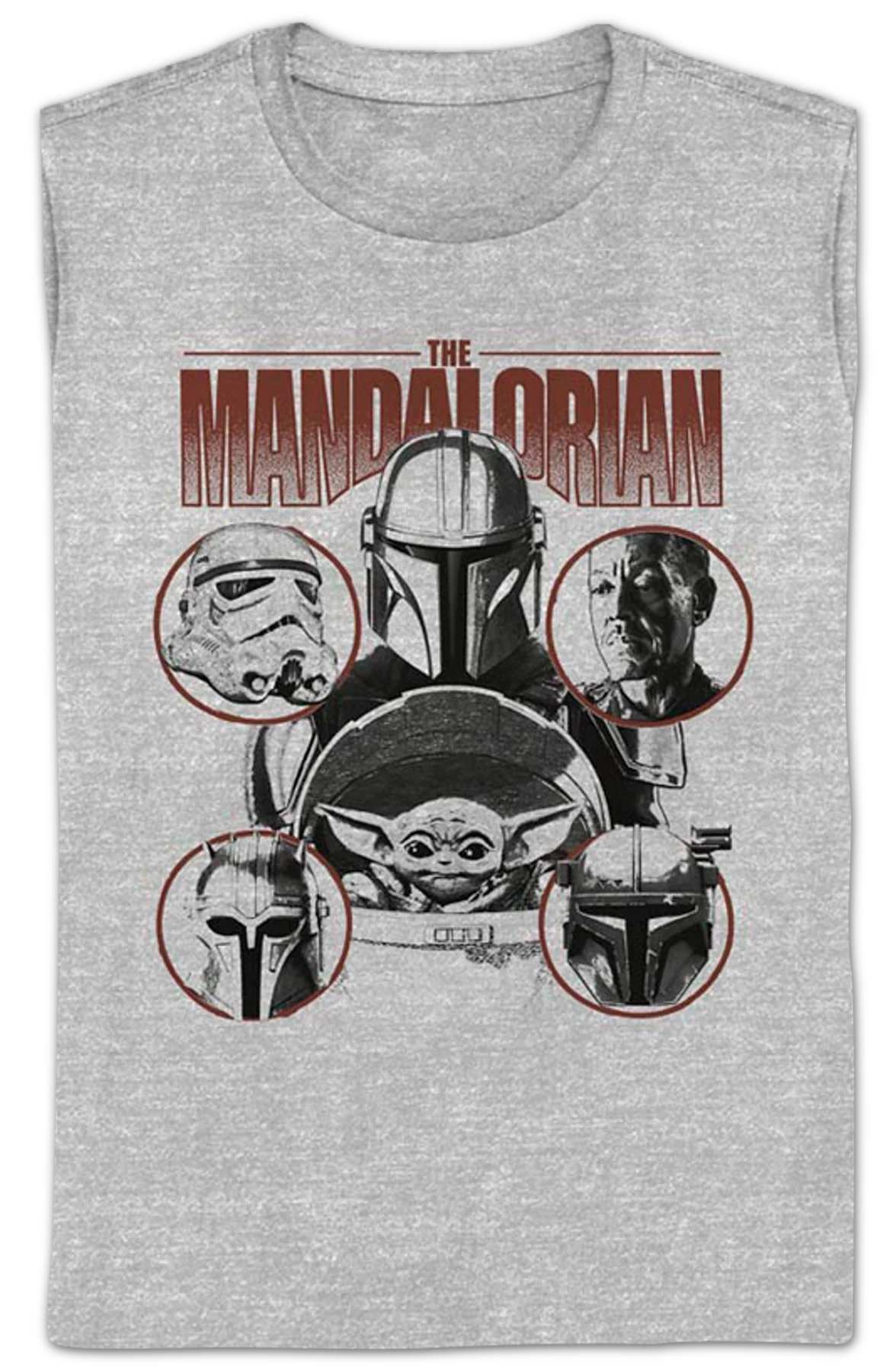 Womens Mandalorian Characters Collage Star Wars Shirt - Image 2