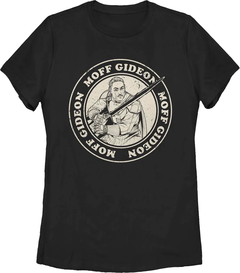 Womens Mandalorian Distressed Moff Gideon Star Wars Shirt