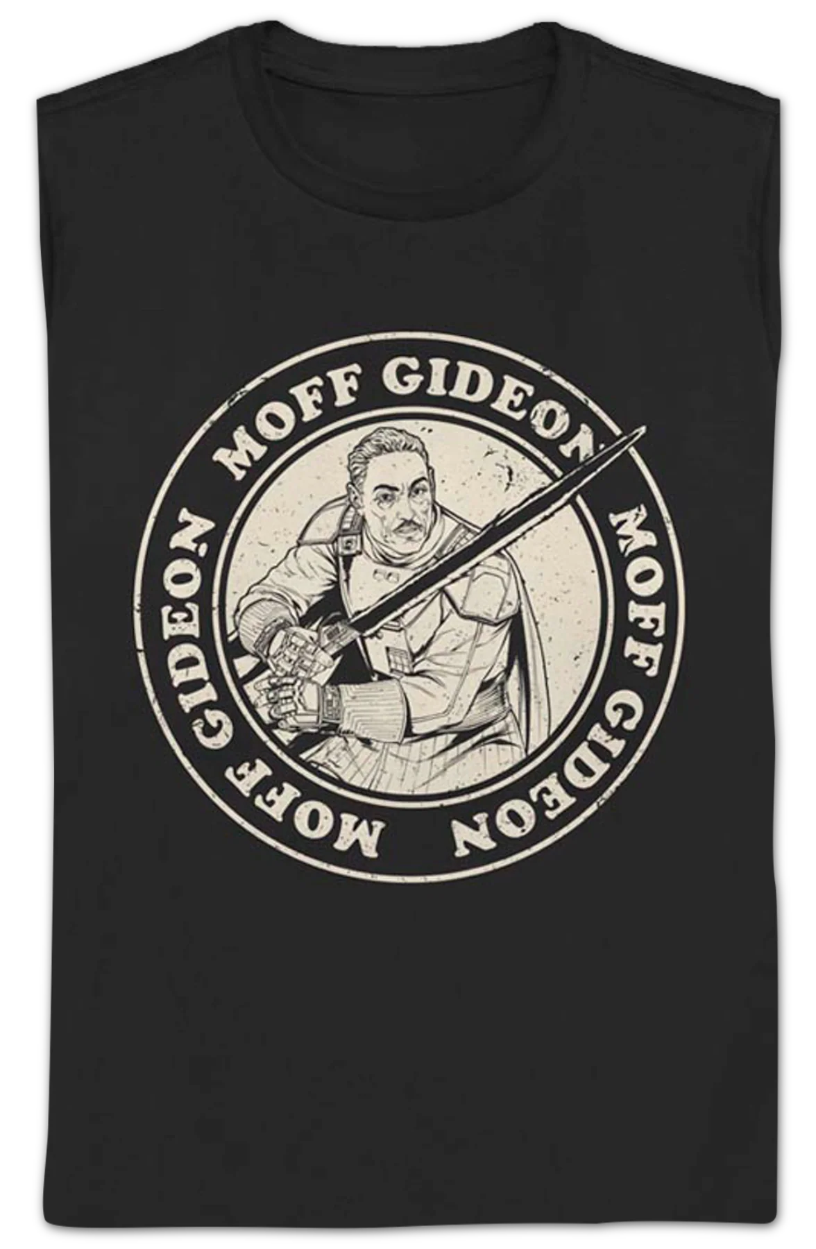 Womens Mandalorian Distressed Moff Gideon Star Wars Shirt - Image 2