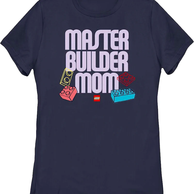 Womens Master Builder Mom Lego Shirt