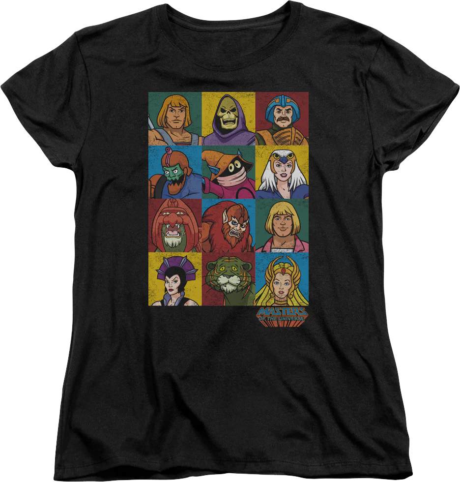 Womens Masters Of The Universe Characters Shirt