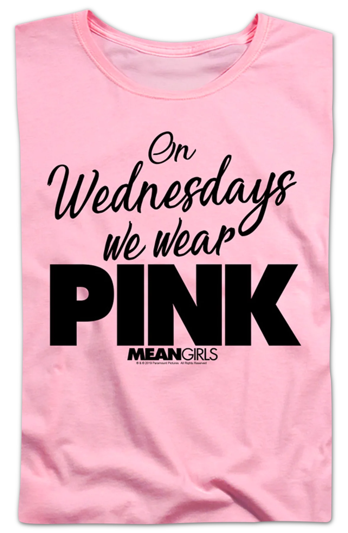 Womens Mean Girls On Wednesdays We Wear Pink Shirt - Image 2