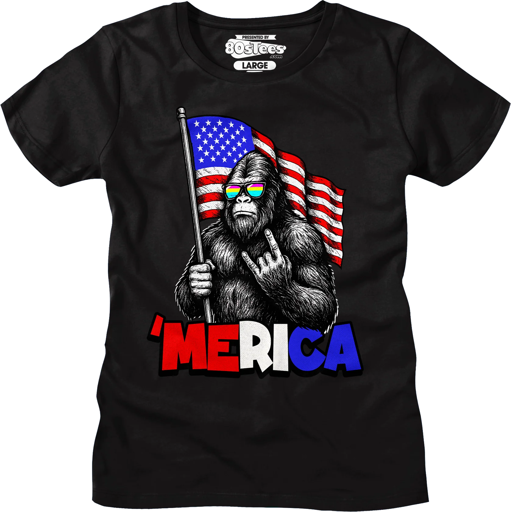 Womens 'Merica Bigfoot Shirt