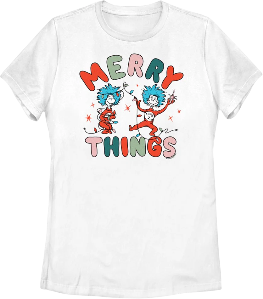 Womens Merry Things Dr. Seuss Shirt
