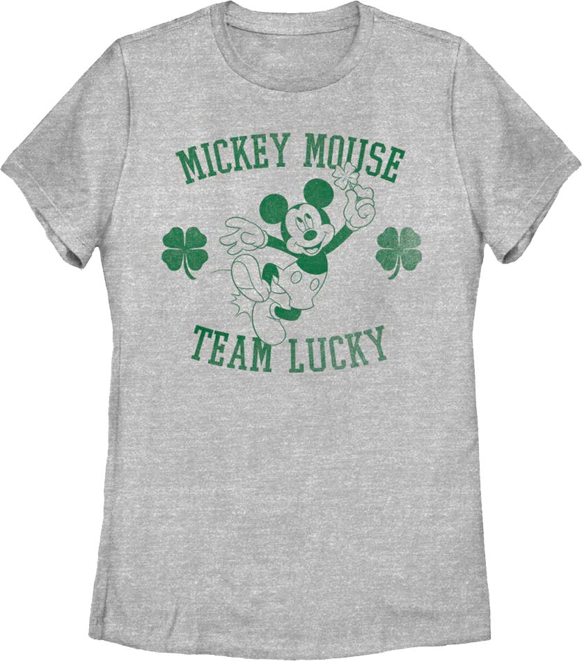 Womens Mickey Mouse Team Lucky Disney Shirt
