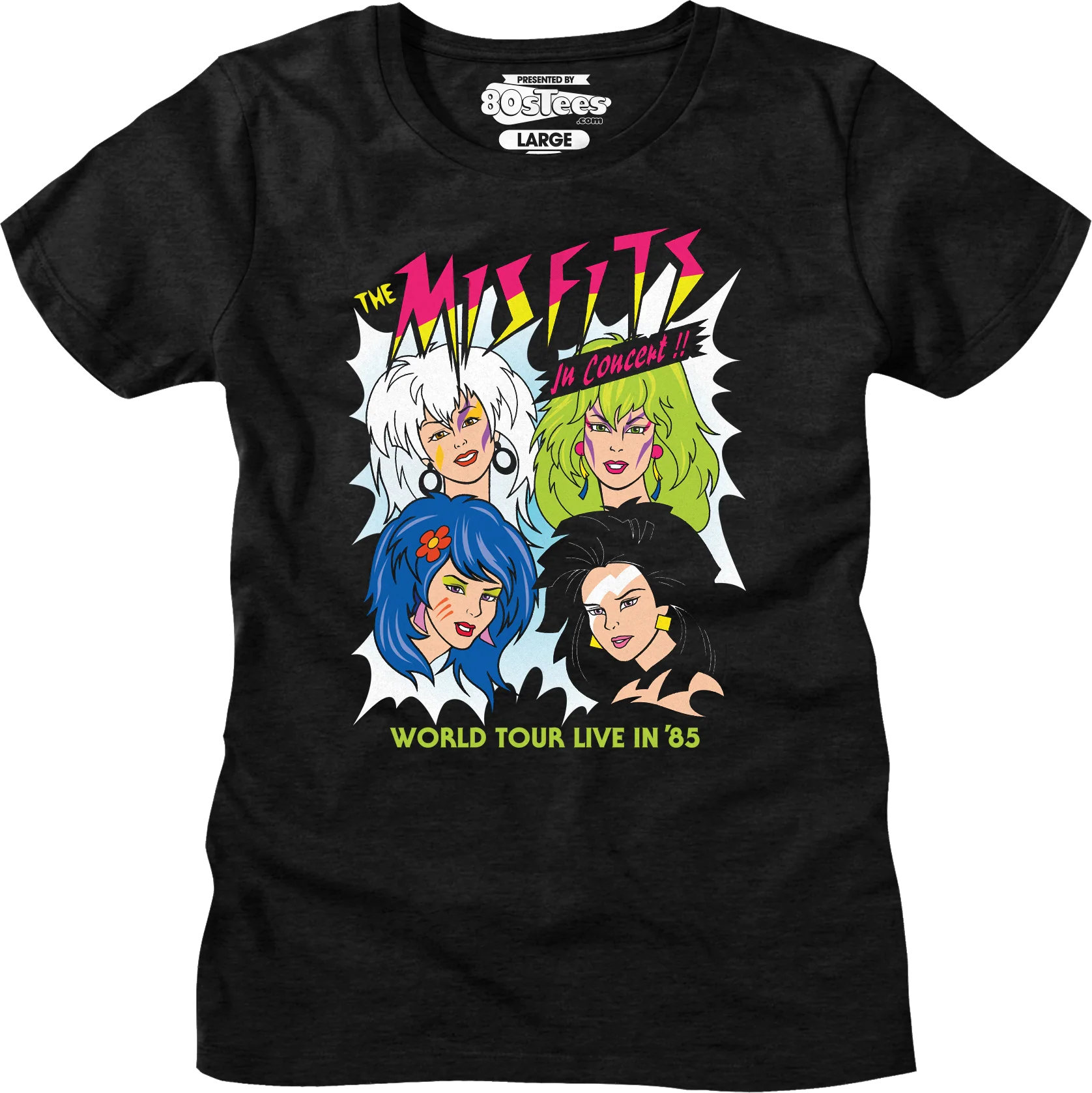 Womens Misfits In Concert Jem And The Holograms Shirt