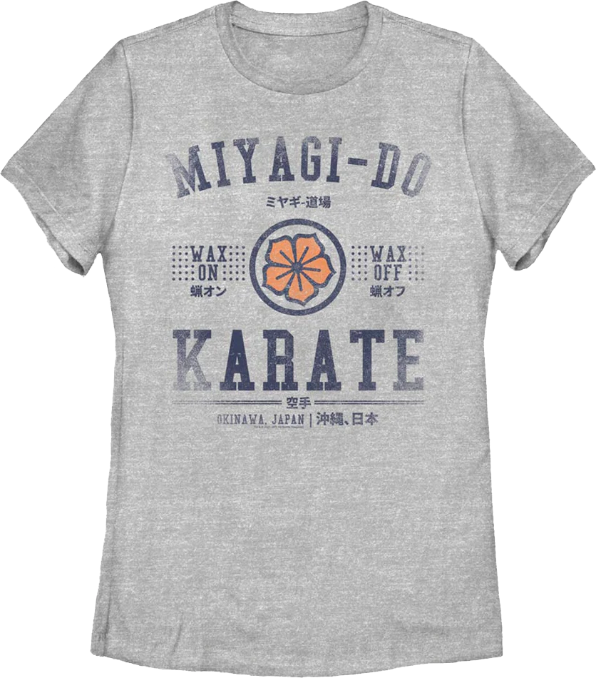 Womens Miyagi-Do Wax On Wax Off Cobra Kai Shirt - Image 2