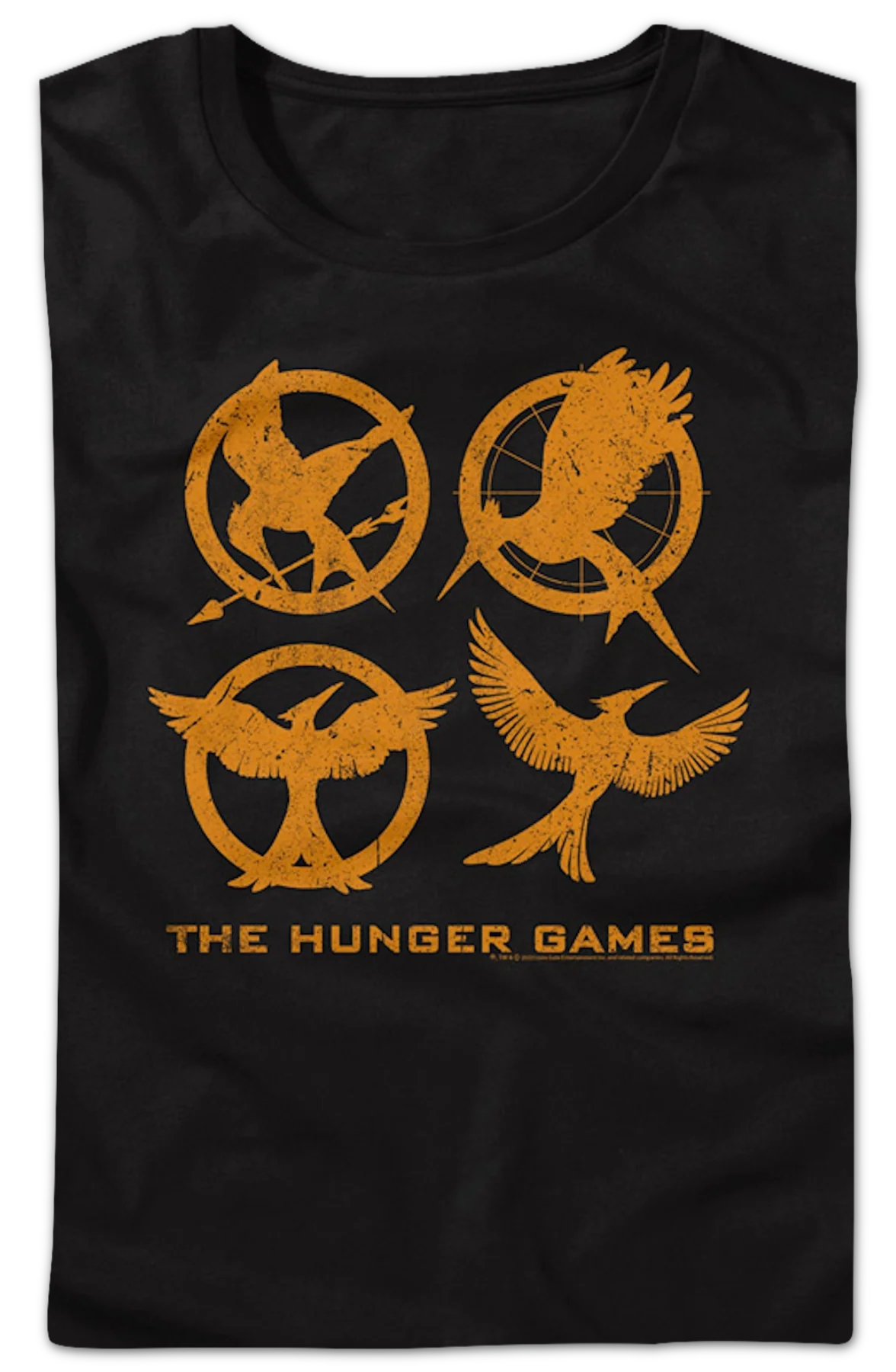 Womens Mockingjay Logos Hunger Games Shirt - Image 2