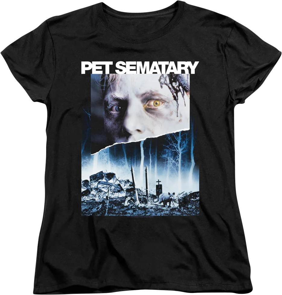 Womens Movie Poster Pet Sematary Shirt