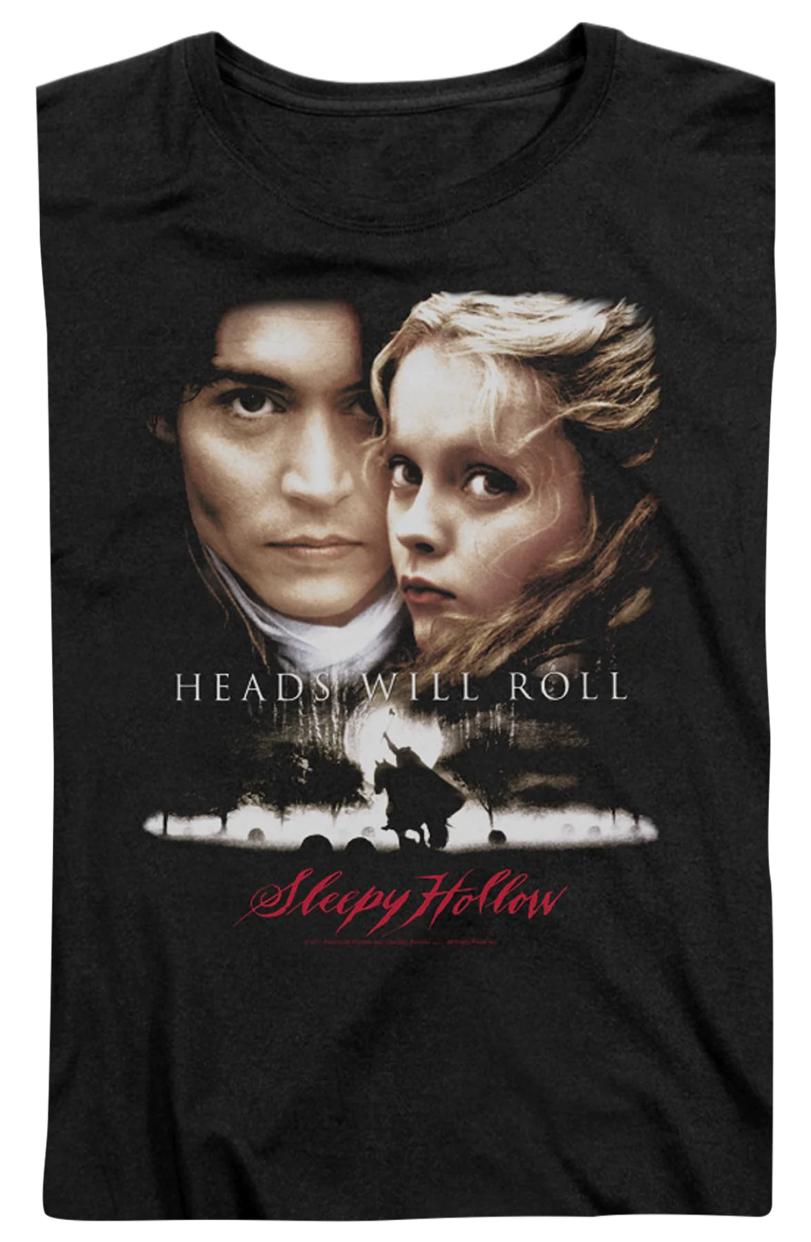 Womens Movie Poster Sleepy Hollow Shirt - Image 2