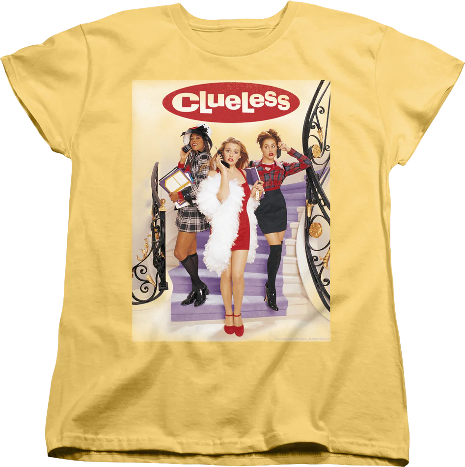 Womens Movie Poster Staircase Clueless Shirt