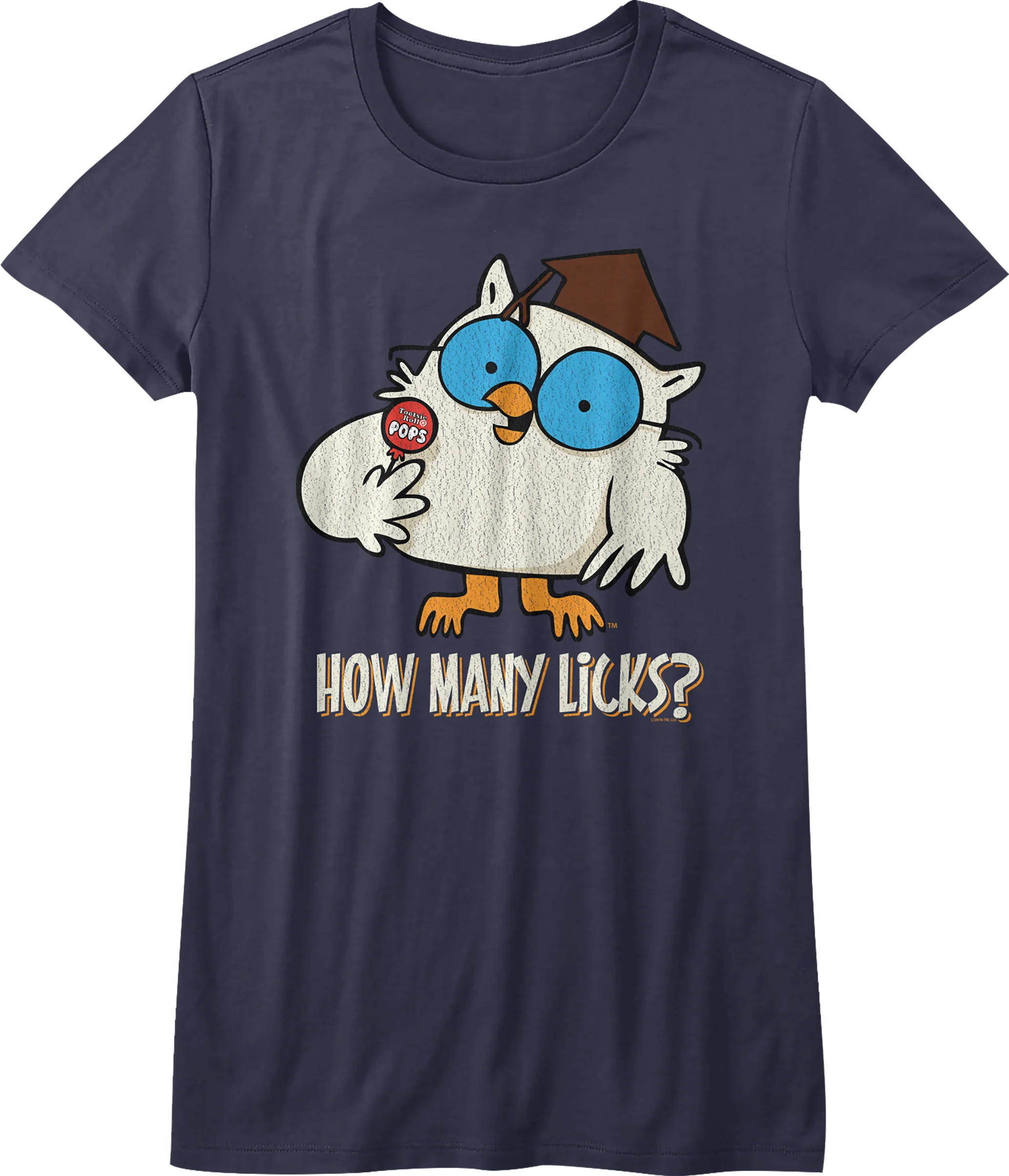 Womens Mr. Owl How Many Licks Tootsie Pop Shirt