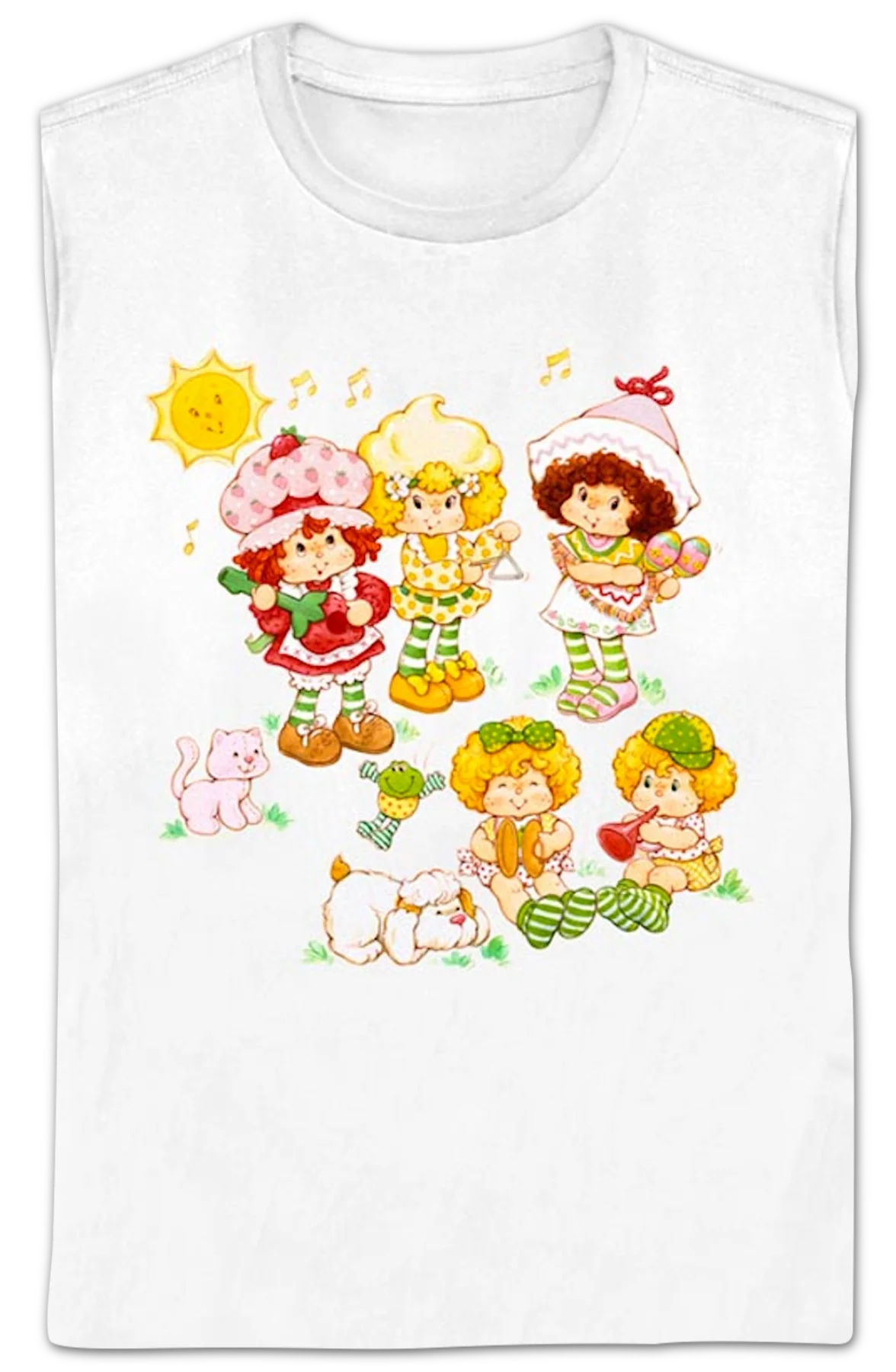 Womens Musical Friends Strawberry Shortcake Shirt - Image 2