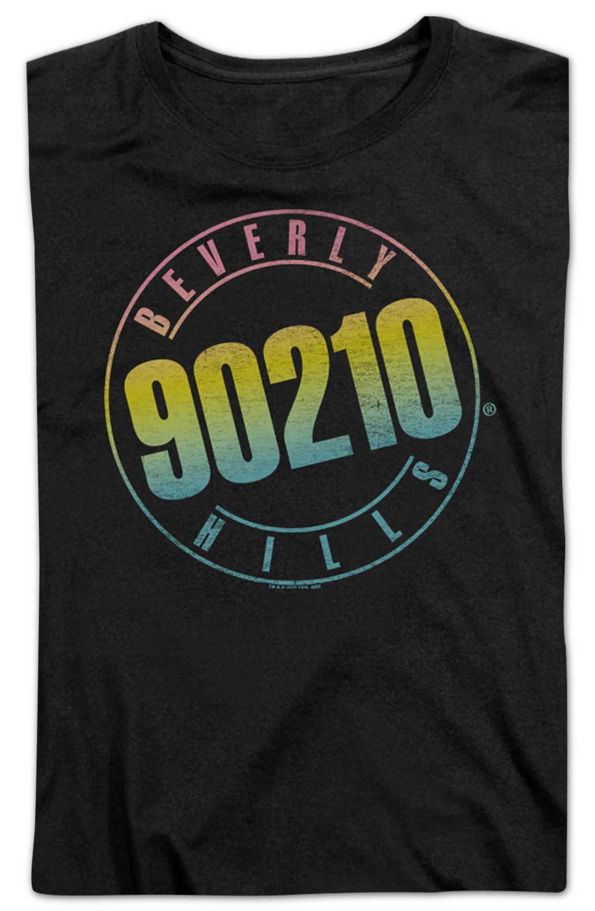 Womens Neon Logo Beverly Hills 90210 Shirt - Image 2