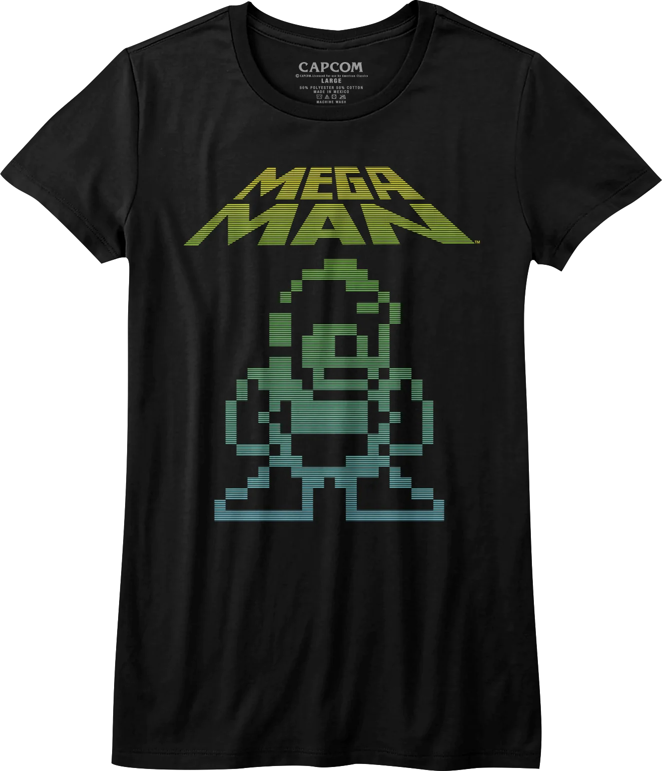 Womens Neon Mega Man Shirt