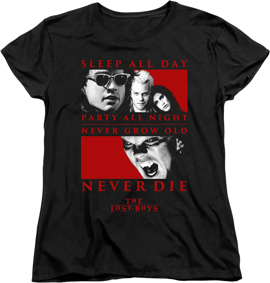 Womens Never Die Lost Boys Shirt