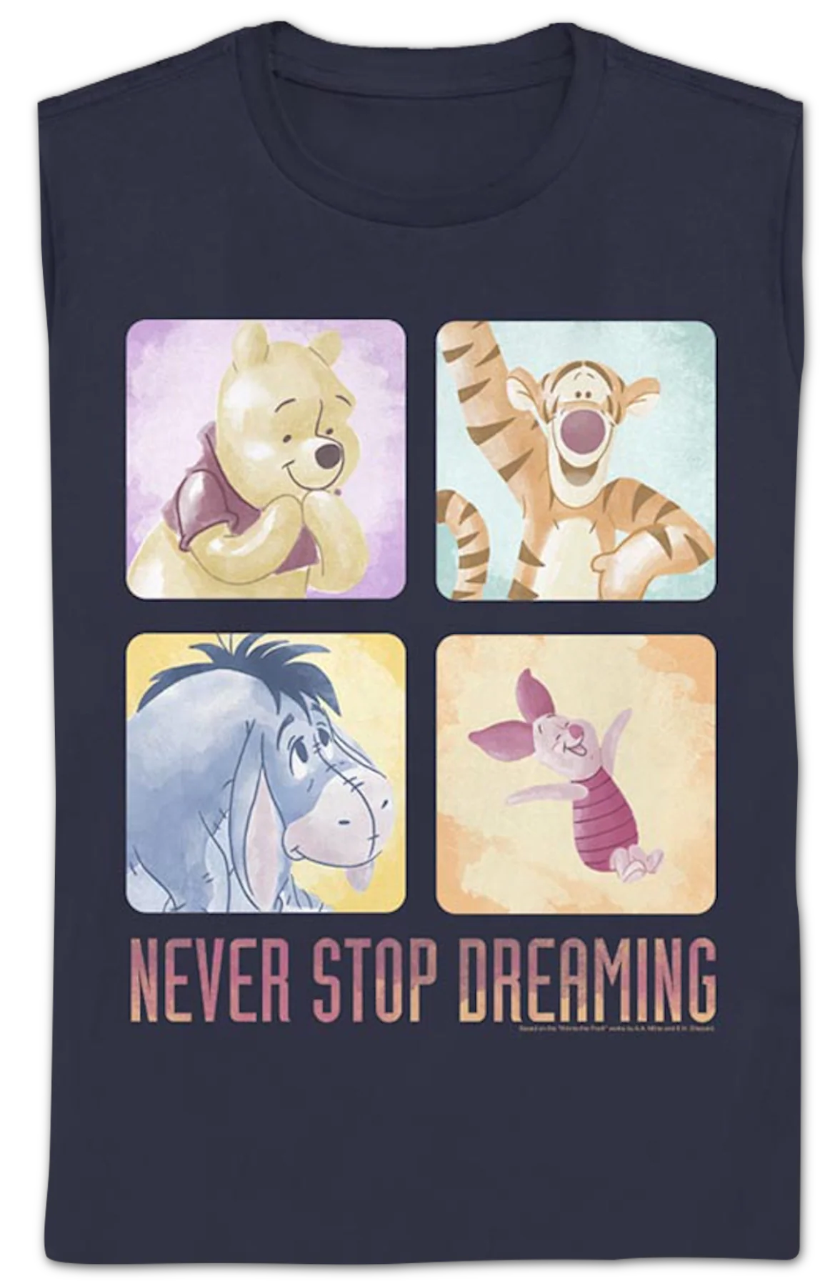 Womens Never Stop Dreaming Winnie The Pooh Shirt - Image 2