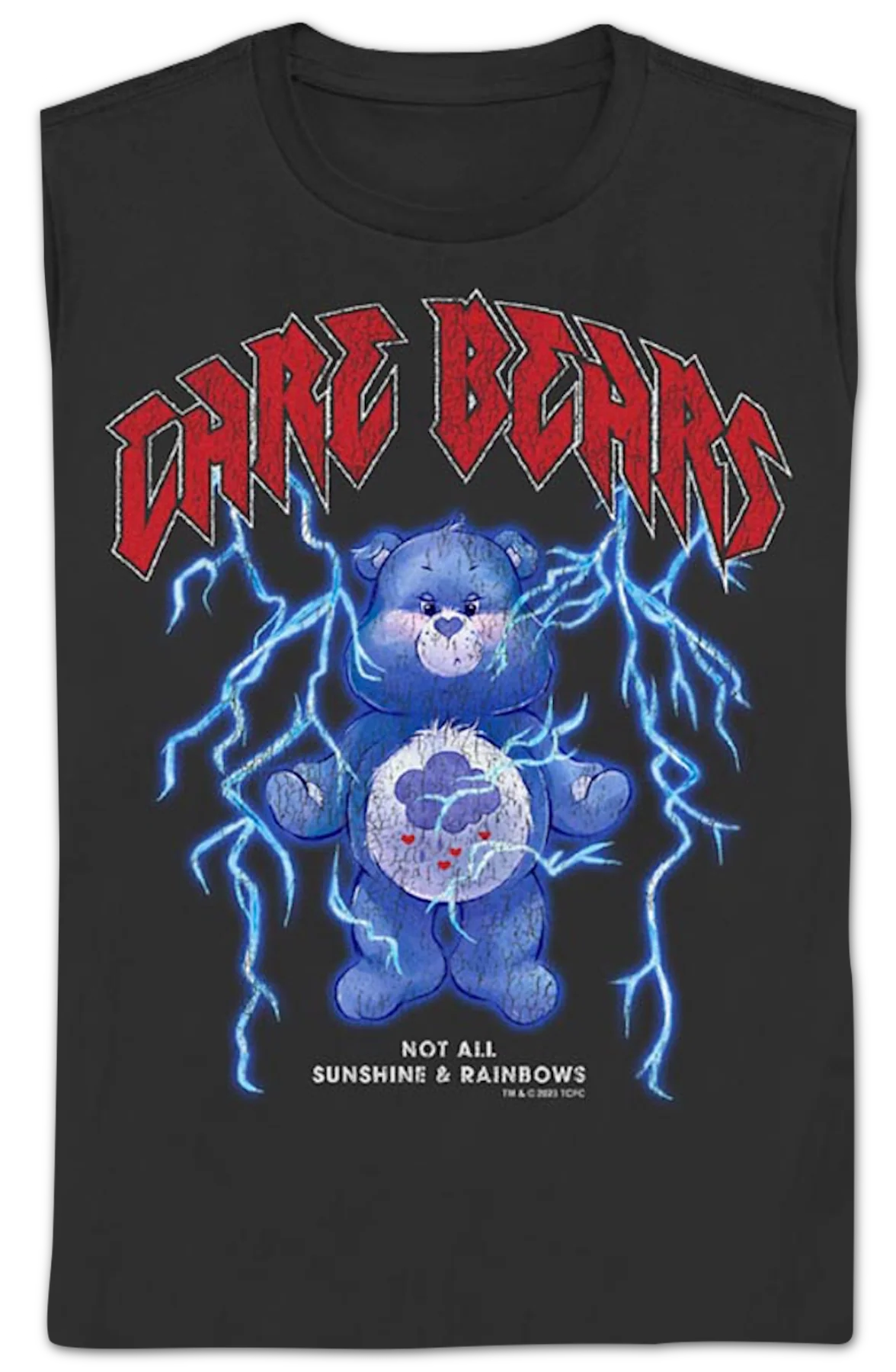 Womens Not All Sunshine & Rainbows Care Bears Shirt - Image 2