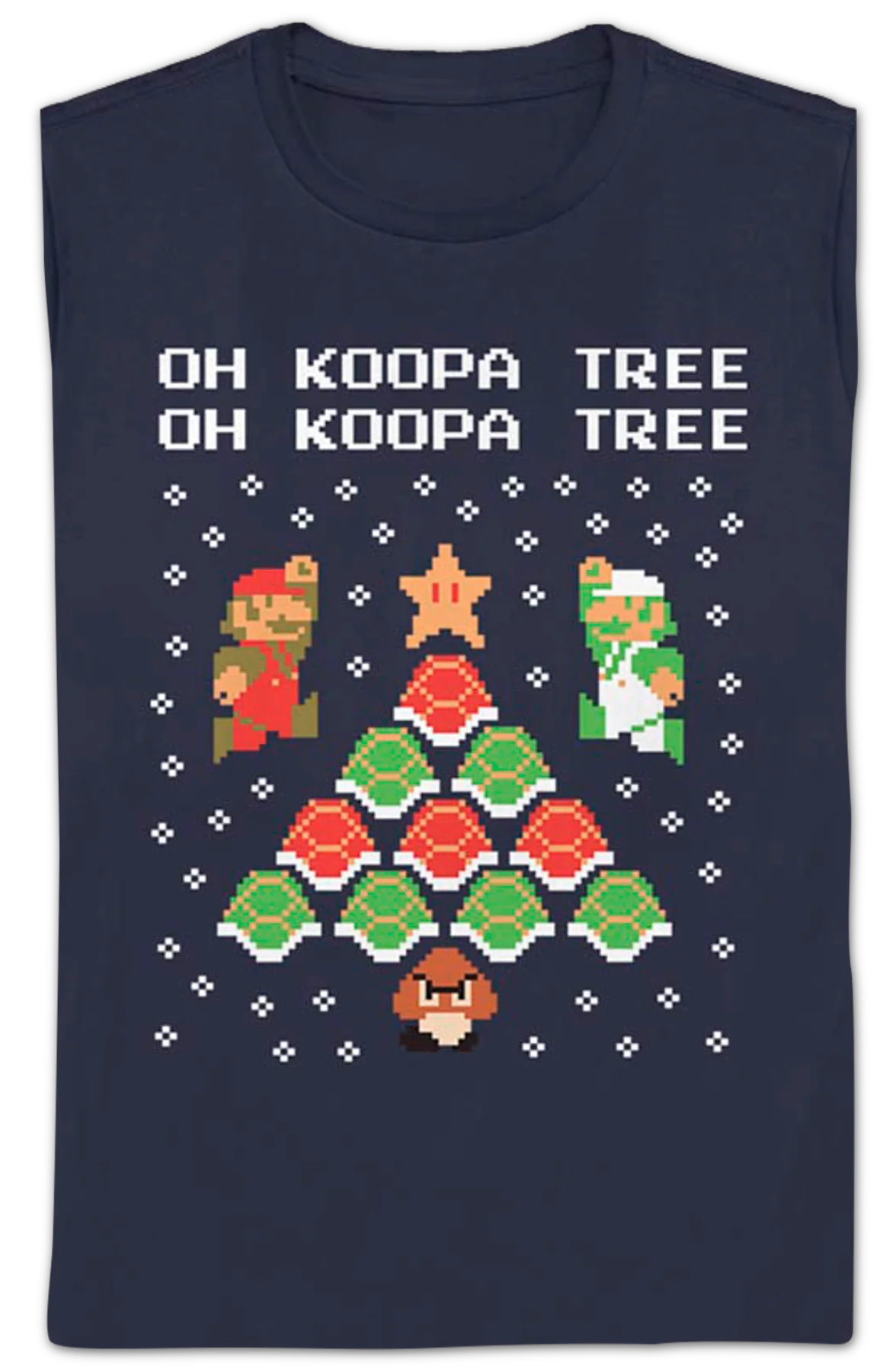 Womens Oh Koopa Tree Super Mario Bros. Christmas Shirt - Image 2