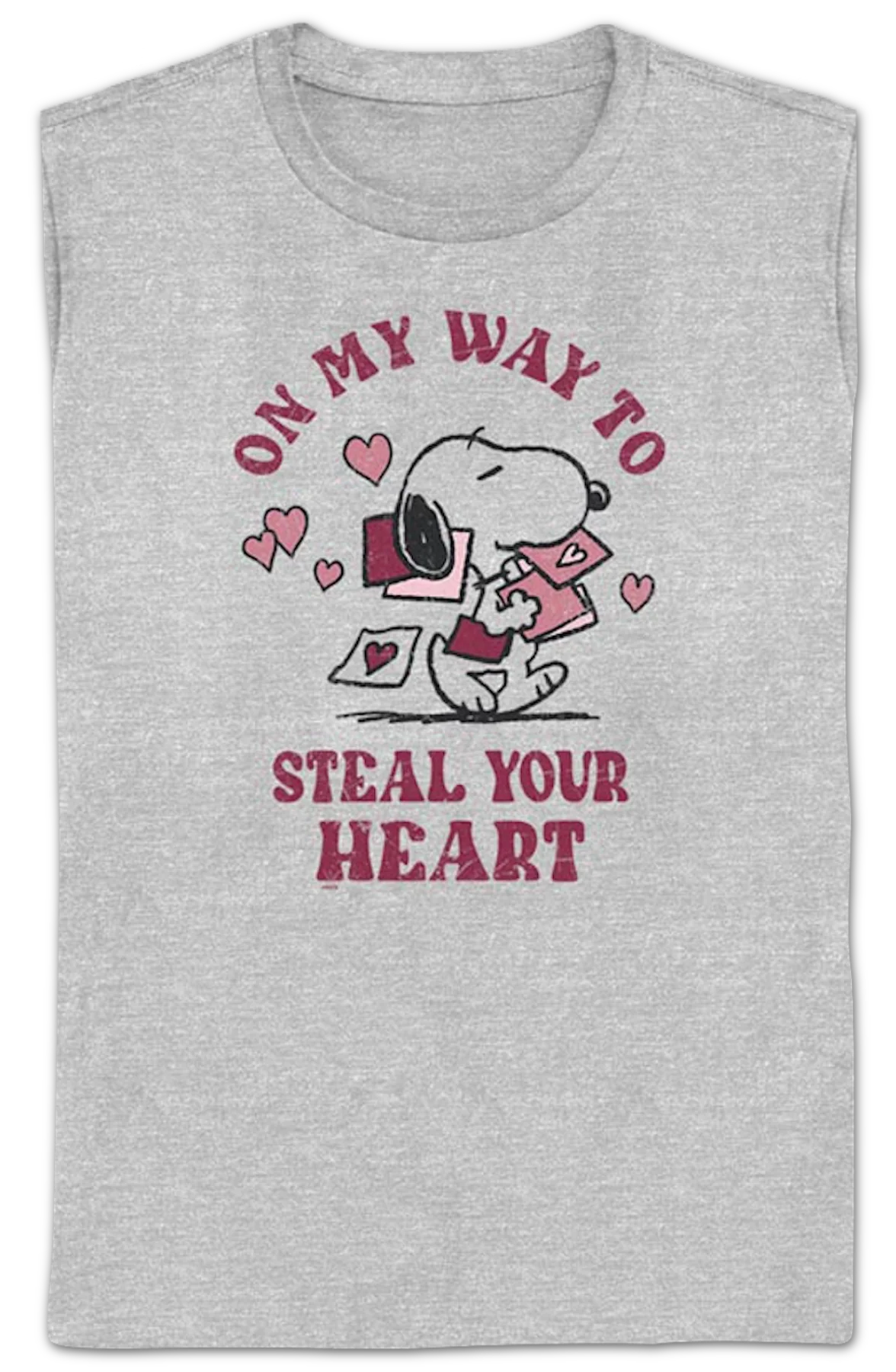 Womens On My Way To Steal Your Heart Peanuts Shirt - Image 2