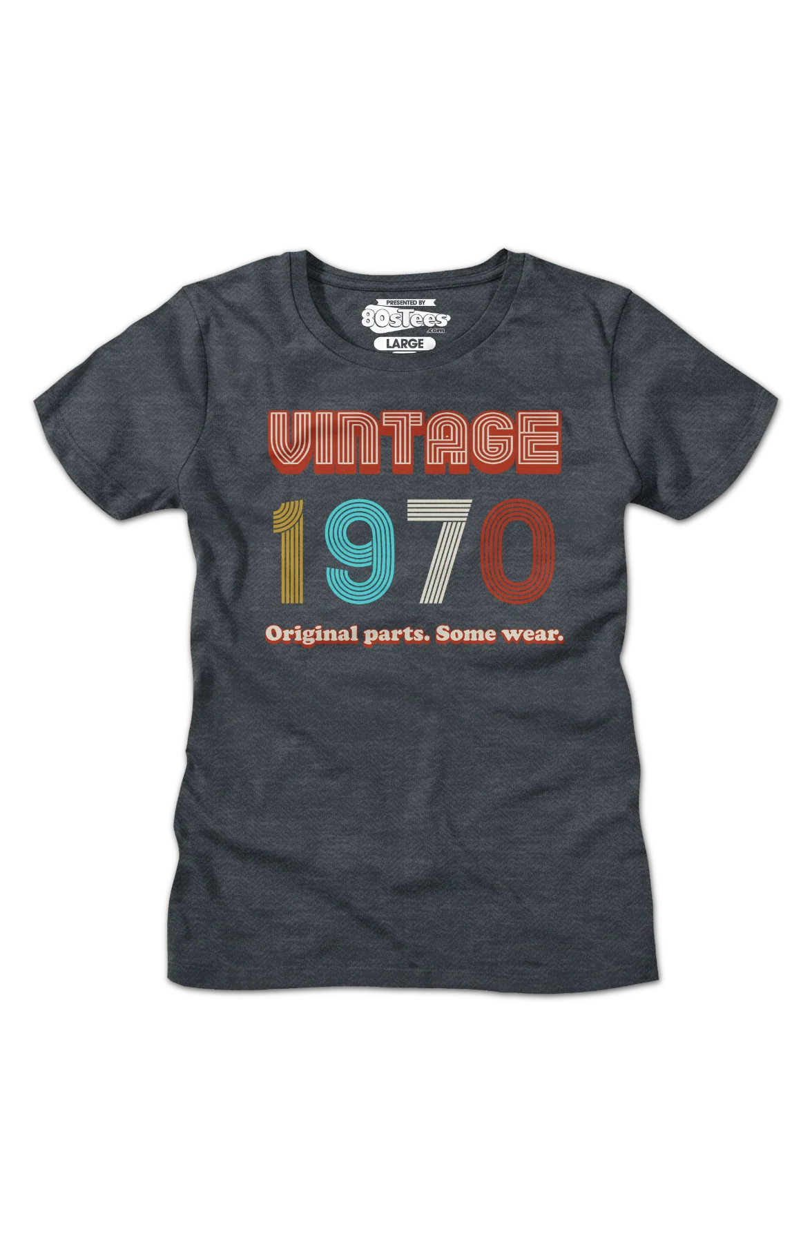 Womens Original Parts Some Wear Vintage 1970 Shirt - Image 2