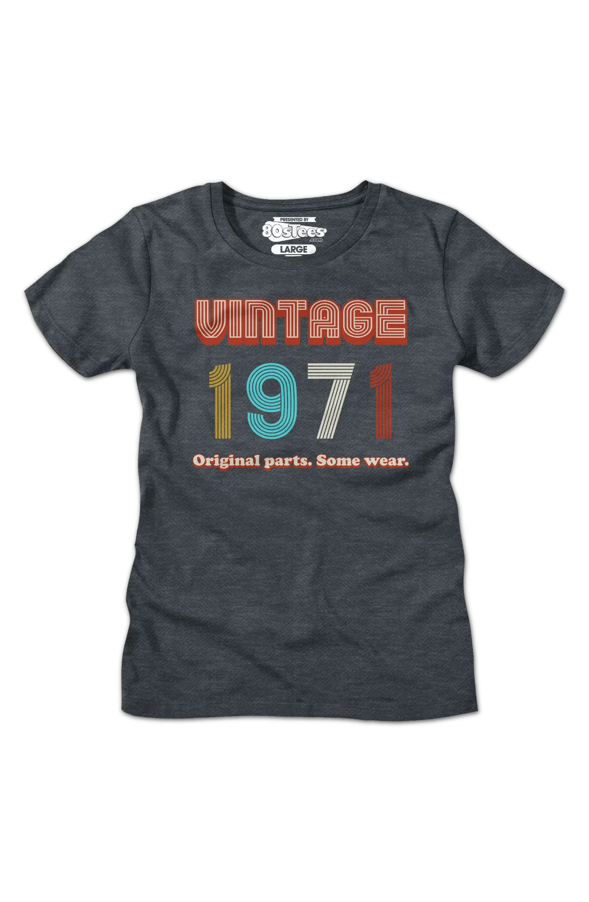 Womens Original Parts Some Wear Vintage 1971 Shirt - Image 2