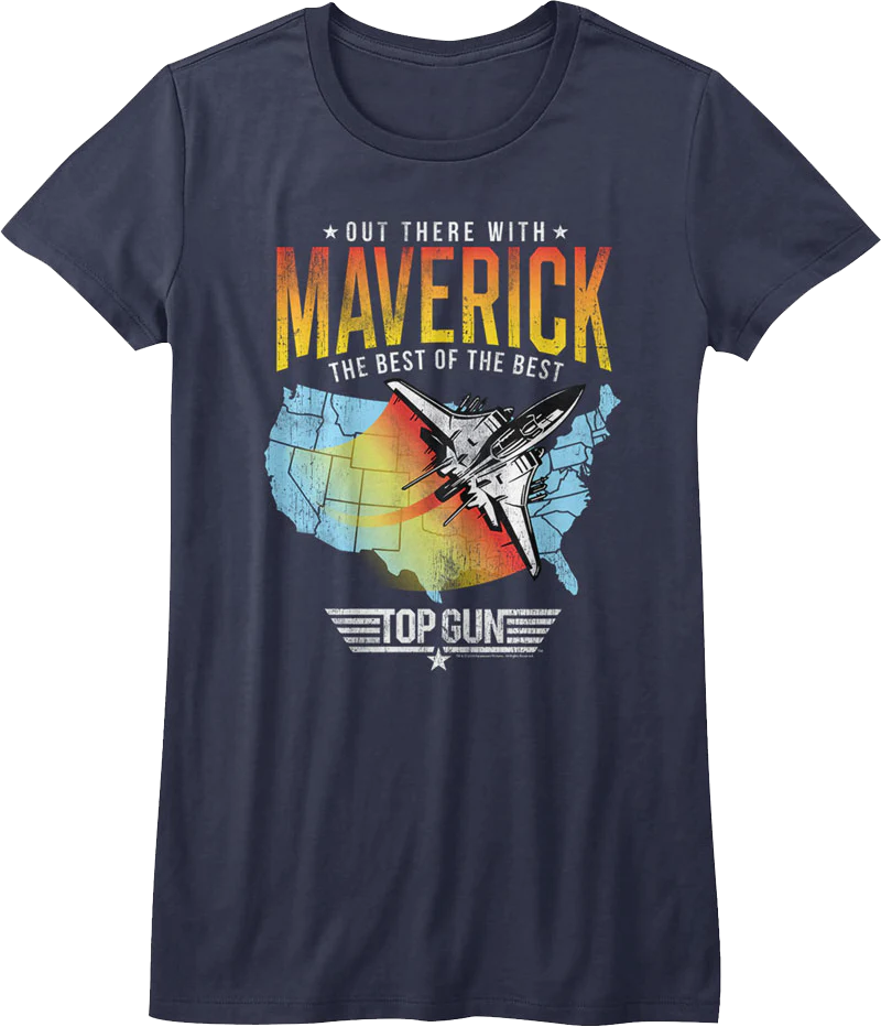 Womens Out There With Maverick Top Gun Shirt