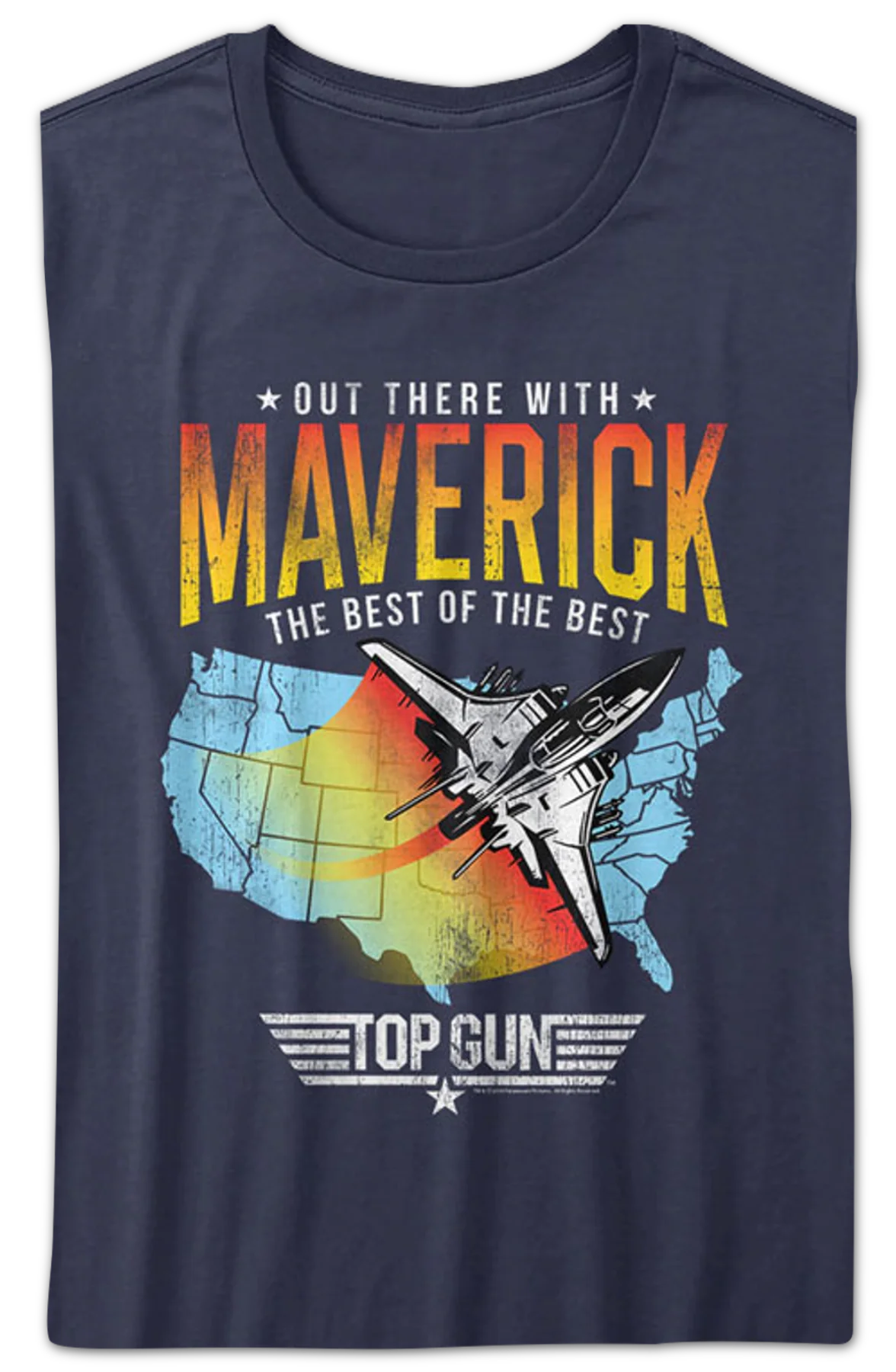 Womens Out There With Maverick Top Gun Shirt - Image 2