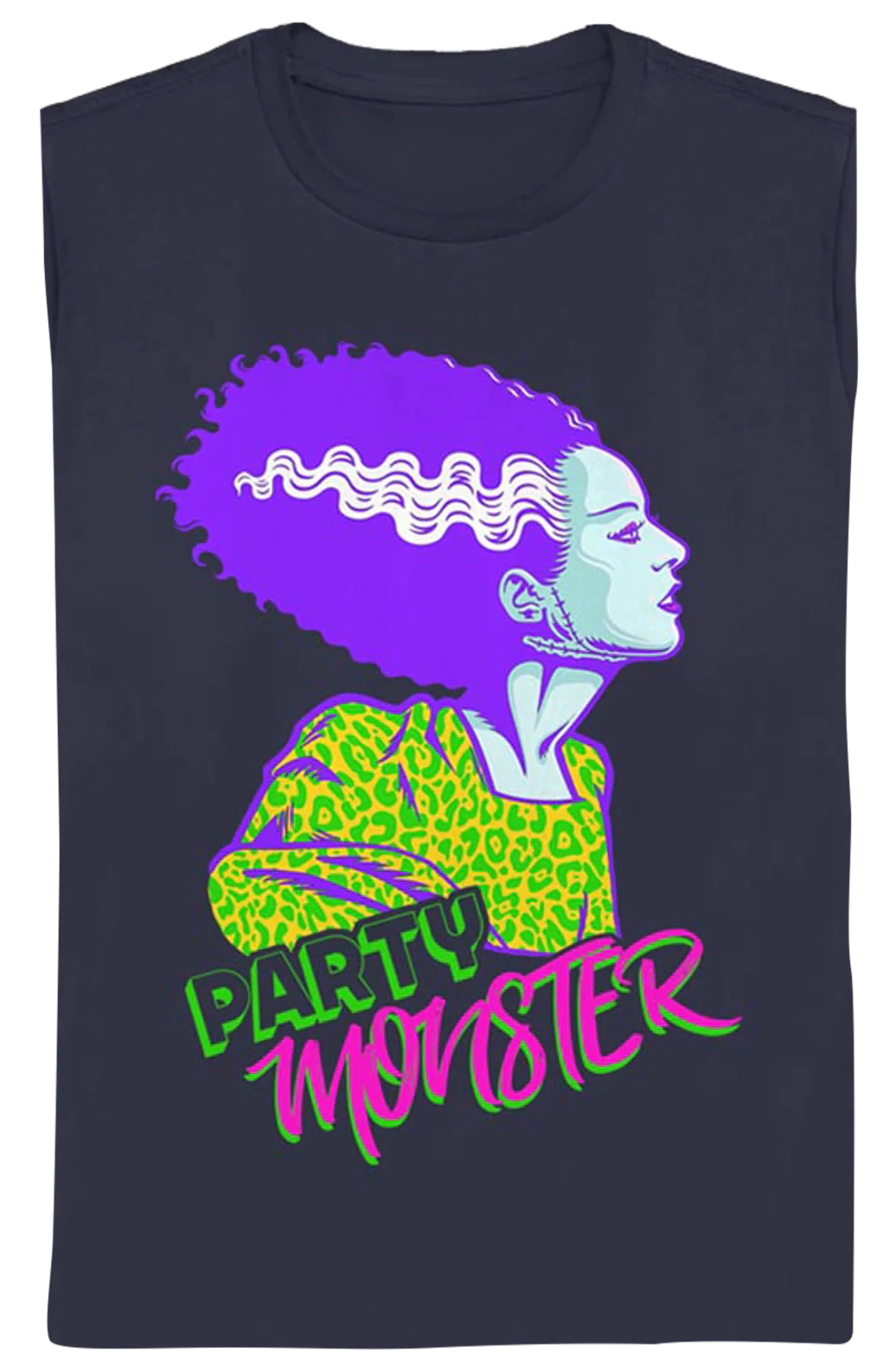 Womens Party Monster Bride Of Frankenstein Shirt - Image 2