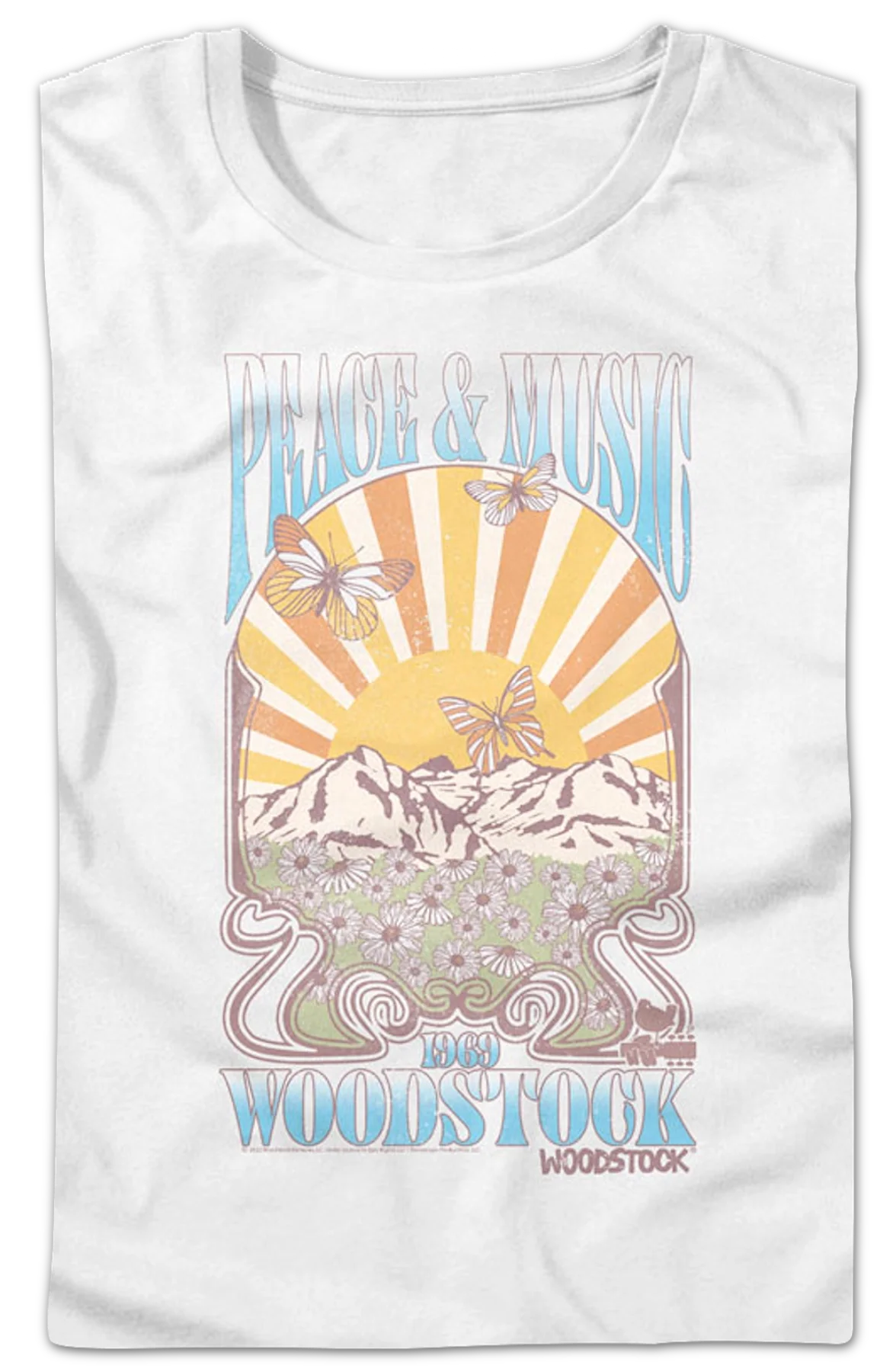 Womens Peace & Music Woodstock Shirt - Image 2