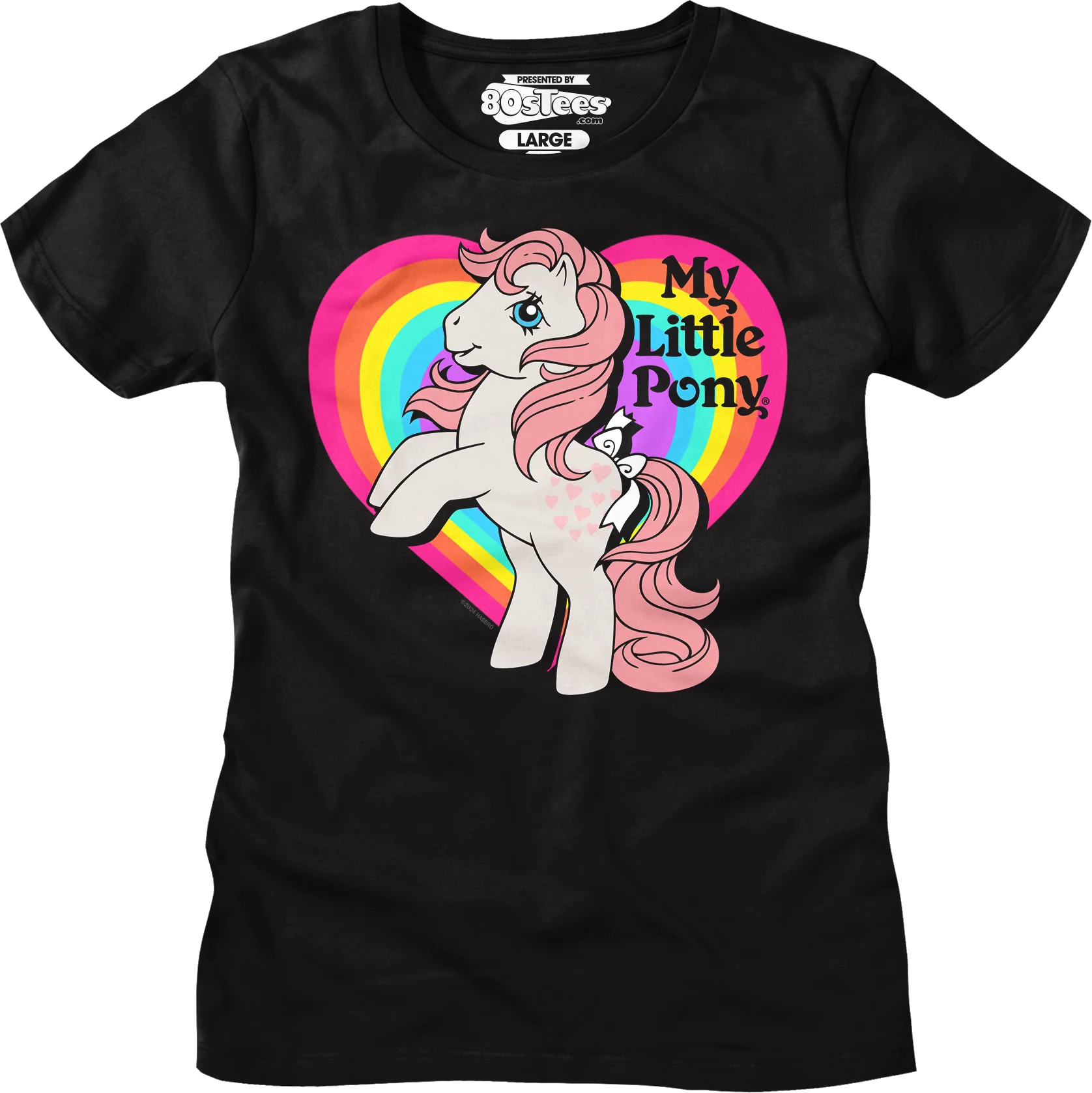 Womens Peachy Rainbow Heart My Little Pony Shirt