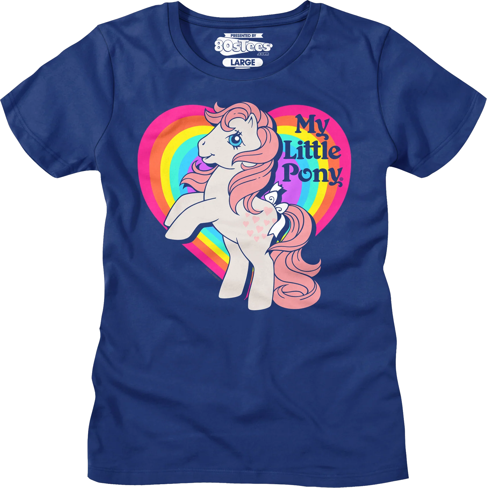Womens Peachy Rainbow Heart My Little Pony Shirt - Image 6