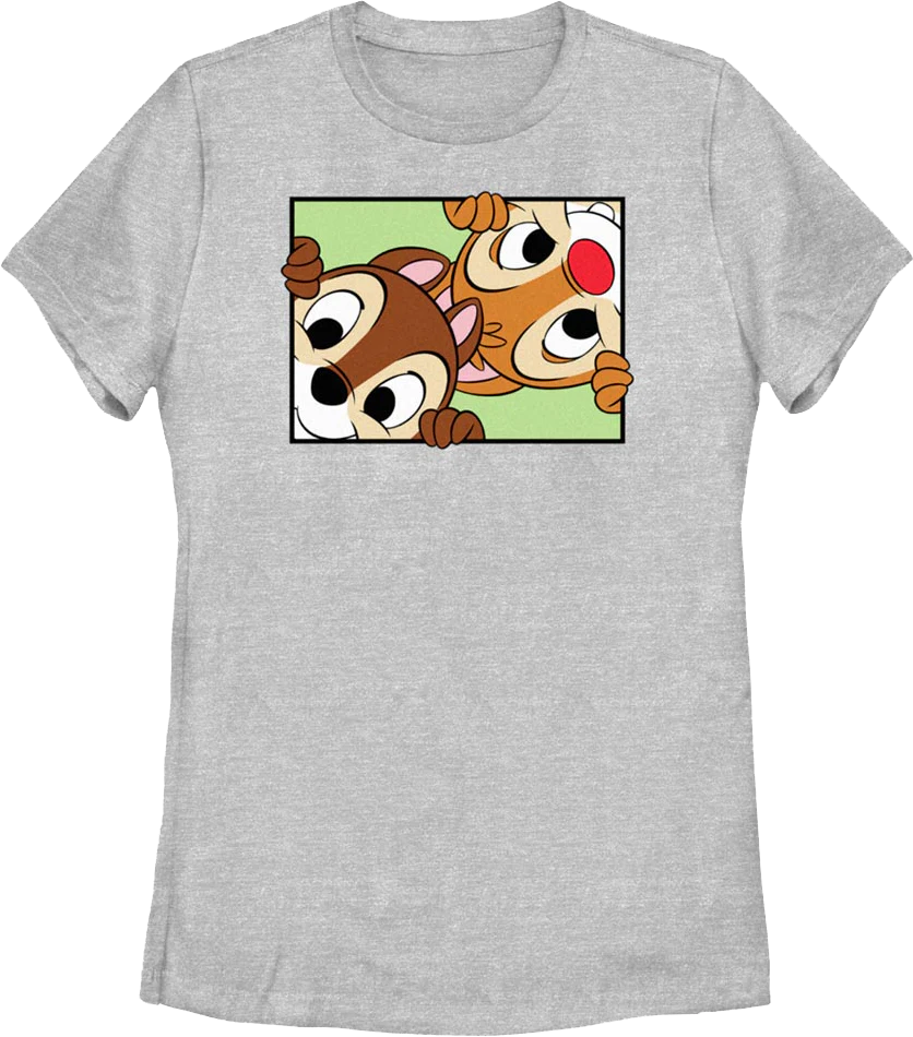 Womens Peek-a-Boo Chip 'n Dale Rescue Rangers Shirt