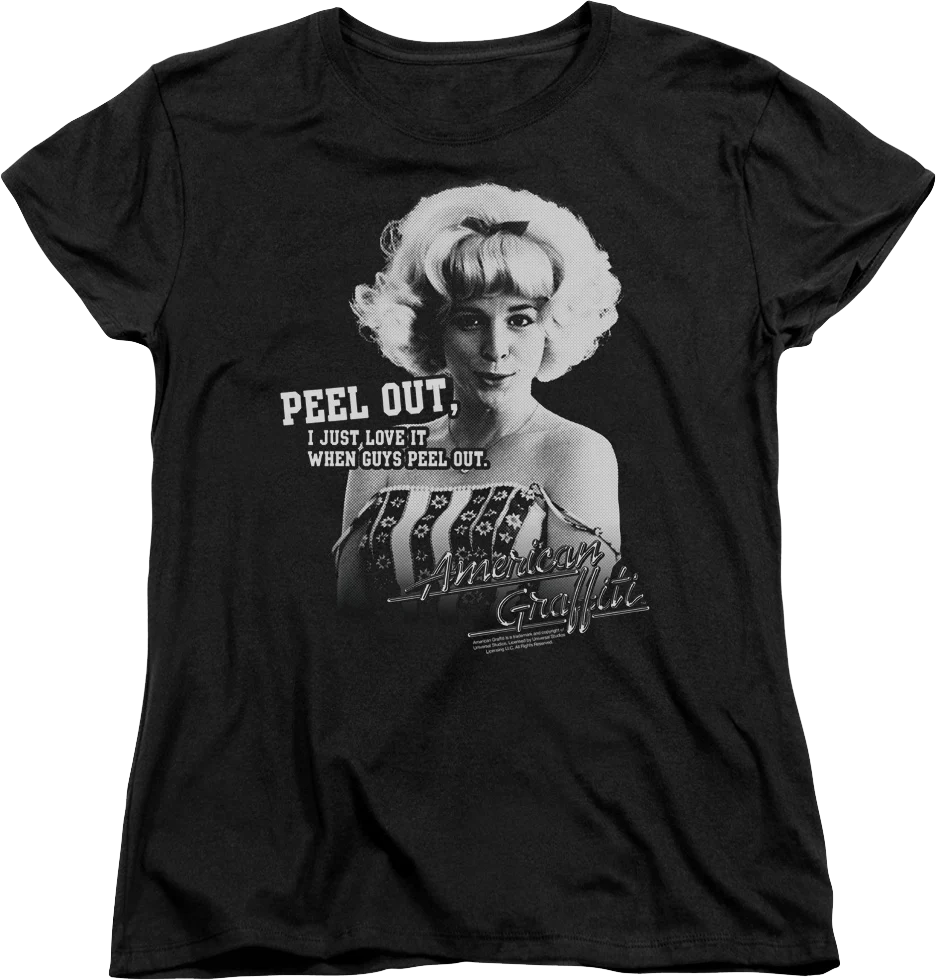Womens Peel Out American Graffiti Shirt