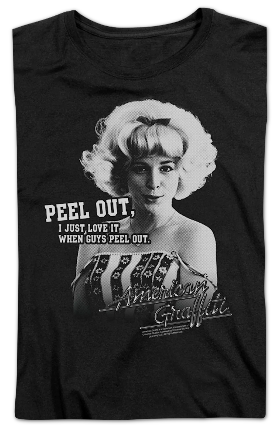 Womens Peel Out American Graffiti Shirt - Image 2