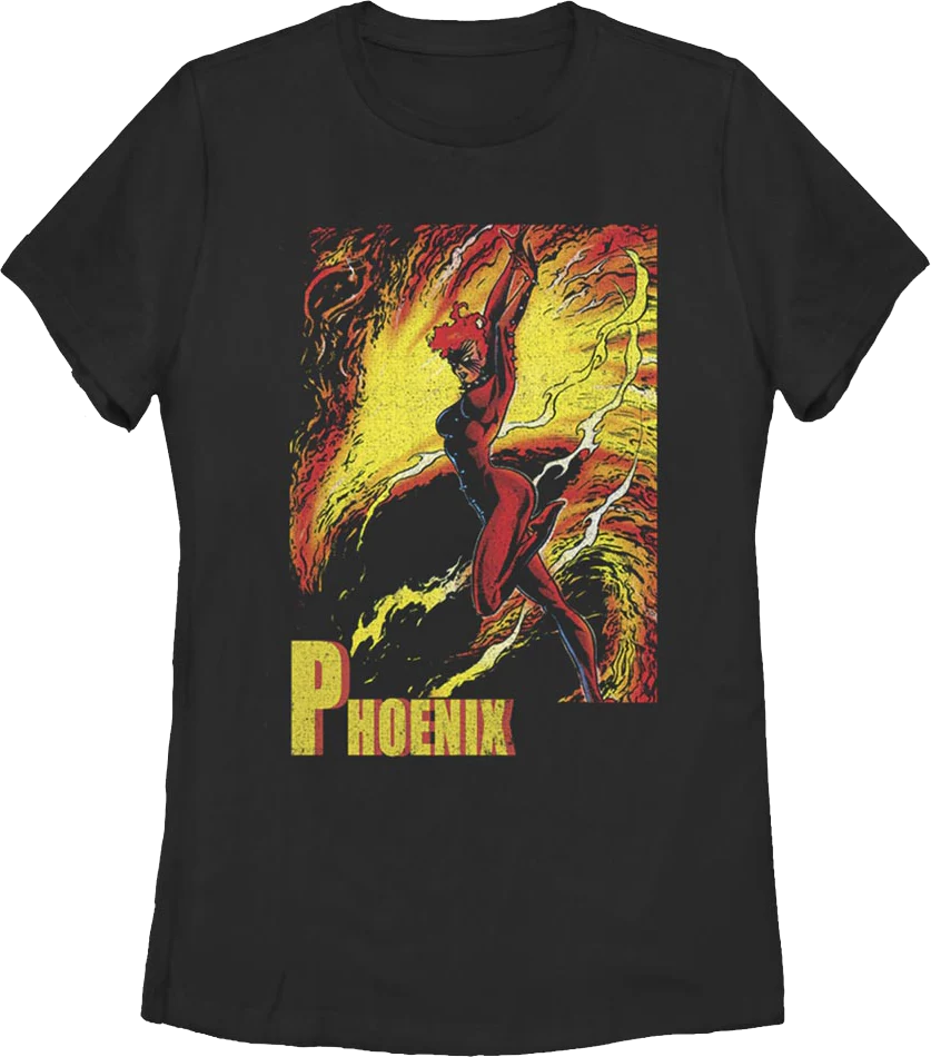 Womens Phoenix Marvel Comics Shirt