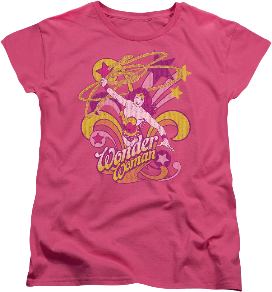 Womens Pink Wonder Woman Shirt