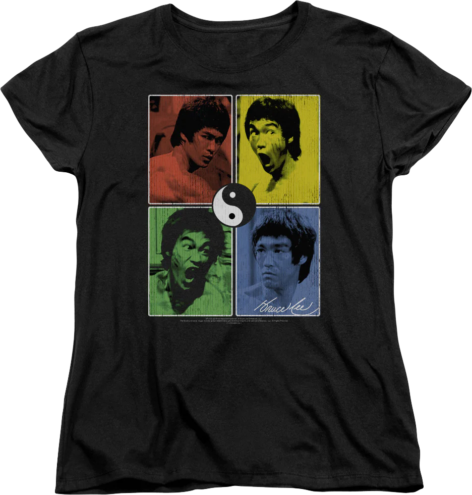 Womens Pop Art Bruce Lee Shirt